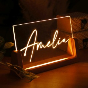 Kişiselleştirilmiş Pleksi Gece Lambası